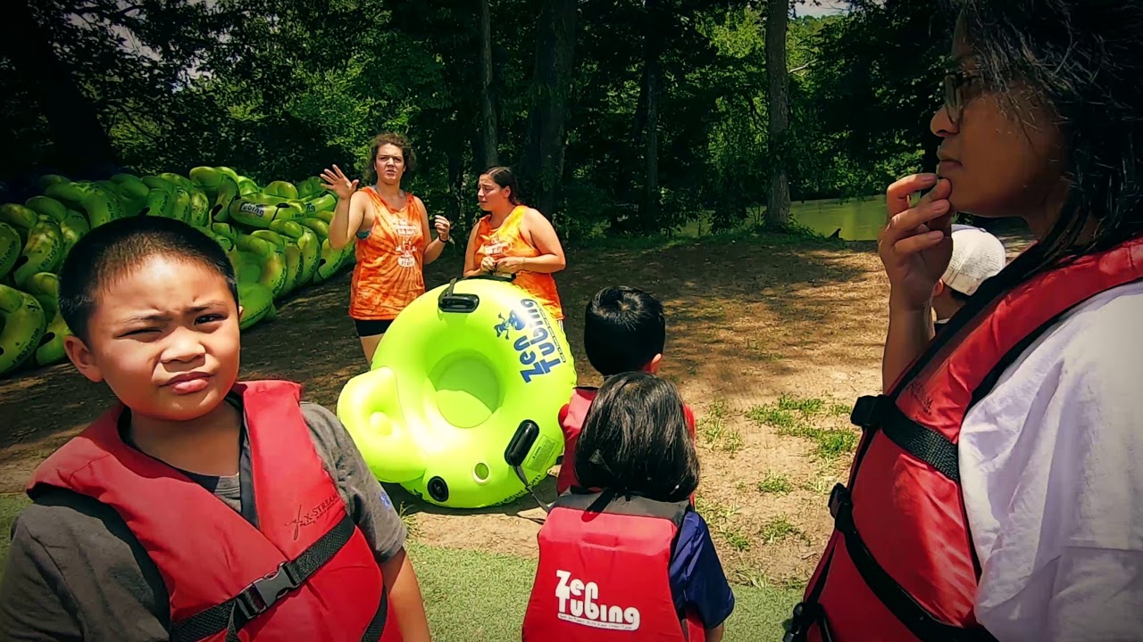 Zen Tubing at French Broad River in Asheville North Carolina Summer