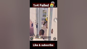 1v4 Failed 😭😭 #bgmi #shorts #bgmishorts #1vs4 #failed