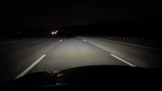 POV Kaiyi E5 night crossing Neva highway