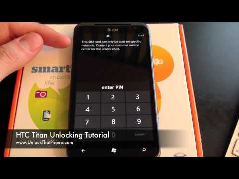 How to Unlock HTC Titan with Code + Full Unlocking Tutorial!! at&t tmobile orange bell o2 telus fido