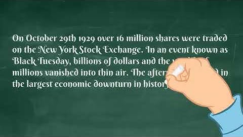 The Stock Market Crash of 1929 Explained in 2 Minuets