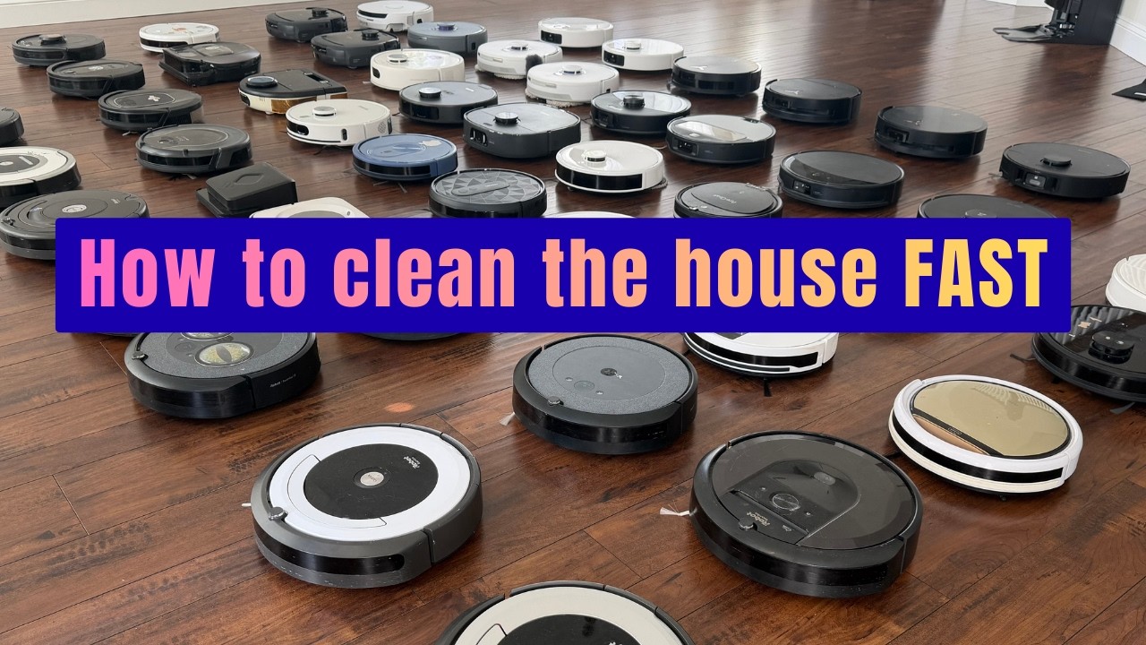 What is the FASTEST way to clean the house? With 50 Robot Vacuums!!