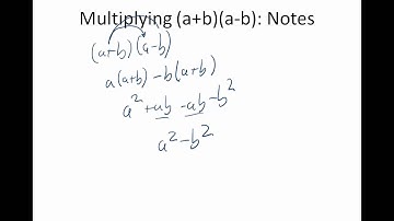 8.3.2: Multiplying (a+b)(a-b)