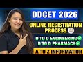 DDCET 2026 ONLINE REGISTRATION PROCESS 🌞 ALL REQUIRED DOCUMENTS ✅ EWS/TFWS ✅ All Information 📢