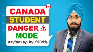 CANADA STUDENT DANGER MODE asylum up by 1500% | STUDY VISA UPDATES 2024 | USA CANADA UK