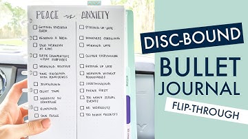 Flip-through Video Tour of My Discbound Bullet Journal | Completely Customizable System!
