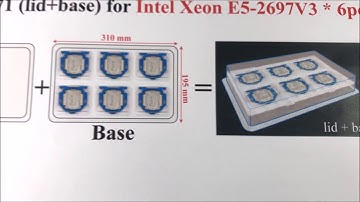Intel Xeon E5 V3 CPU esd plastic packaging container ( MPK 1771 lid + base )