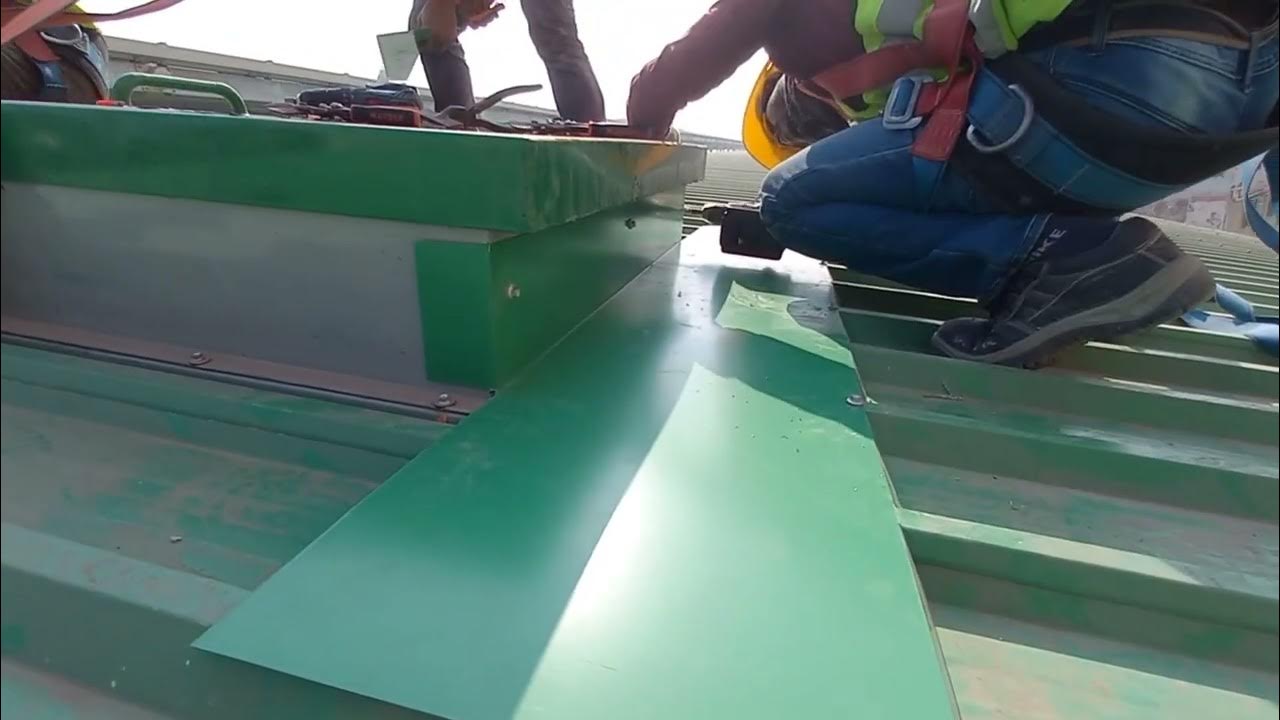 Roof Hatch flashing installation work YouTube
