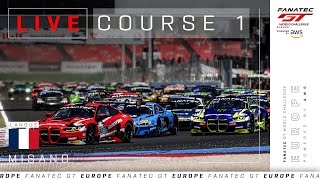 LIVE | Course 1 | Misano | Fanatec GT Europe 2024 (Français)