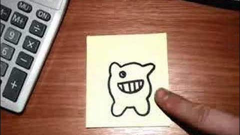 Stop Frame Animation with Post-it Notes