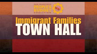 People's Budget Immigrant Families Town Hall