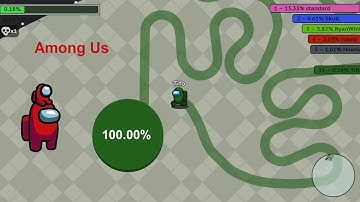 Paper.io 2 [Amogus.io] Map Control: 100.00% Among Us