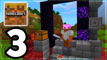 Minecraft Trial - SURVIVAL - NETHER PORTAL - Gameplay Part 3 (1.17 Survival)