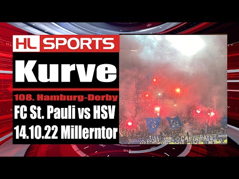 KURVE: FC St. Pauli vs HSV I Derbymarsch I Stadion I Support