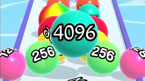 MAX LEVELS 155 BALL RUN 2048 ☘️🔴⚽. All Levels Gameplay Walkthrough Android, iOS New Update