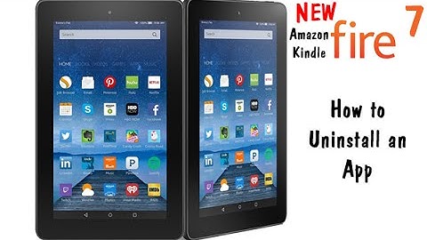 Fire 7 Tablet (5th Gen Kindle Fire) How to Uninstall an App​​​ | H2TechVideos​​​