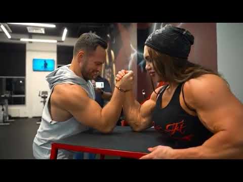 😲 brutly Arm restling 🔥😱male bodybuilder vs female bodybuilder