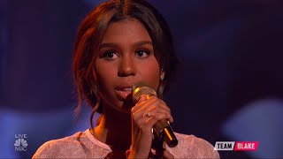 Aliyah Moulden (15 years old) - Jealous (Labrinth) - Full Segment - The Voice - Top 10 - May 8, 2017