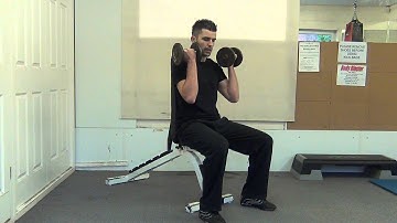 Seated Dumbbell Supination Curls