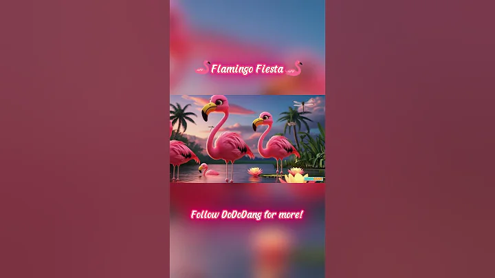 Flamingo Fiesta 🦩 | Dance Poem & Nursery Rhyme for Kids | Animal Song for Toddlers