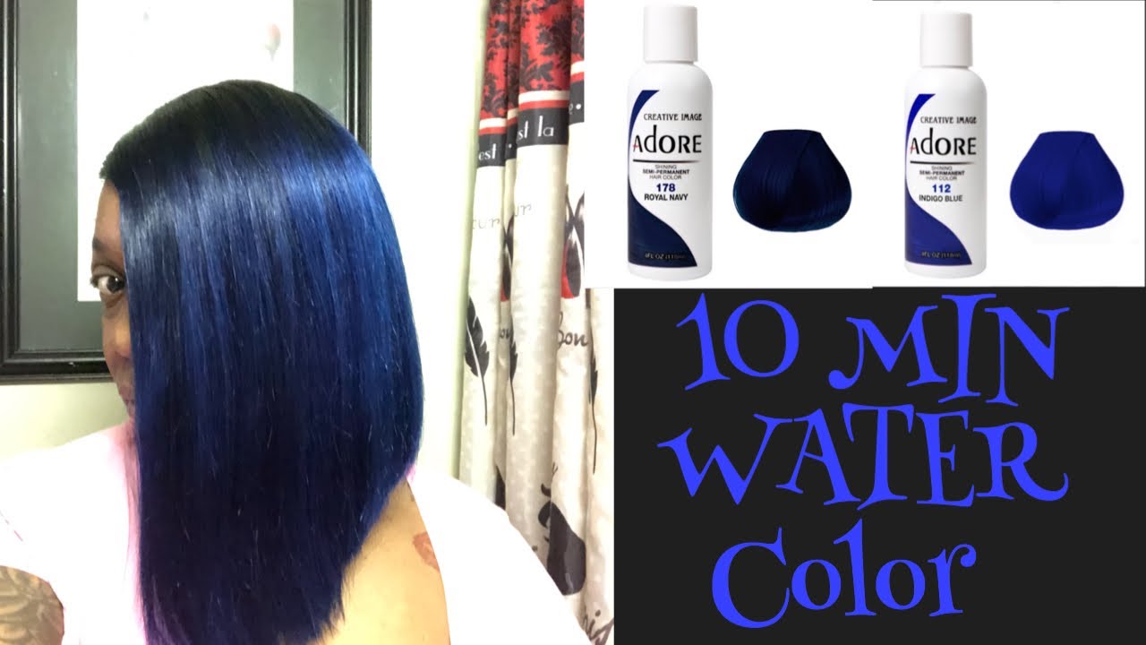 10 Min Water Color Adore Royal Navy N Indigo Blue Youtube