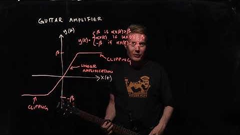 An overdriver guitar amplifier as an example of a non-linear system