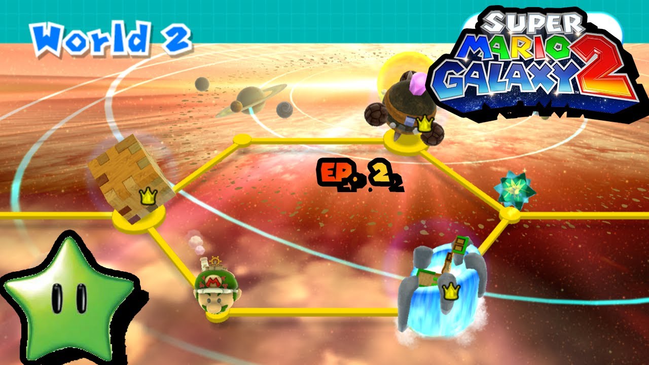 Let's Play Super Mario Galaxy 2: The Green Stars Ep. 2 - World 2