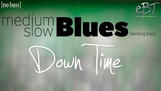 Video thumbnail of "Medium Slow Blues Backing Track in A Major | 65 bpm [NO BASS]"