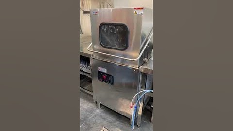 Máy rửa bát cửa sập Turbo Max lắp đặt cho nhà hàng hoạt động  #mayruabatnhapkhau
