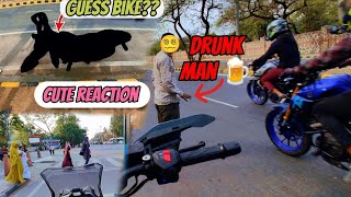 Drunk man crash 😱|dominar drag with mt-15 | #vlog 17 crash mt15
