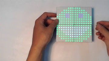 Interactive RGB LED matrix blocks