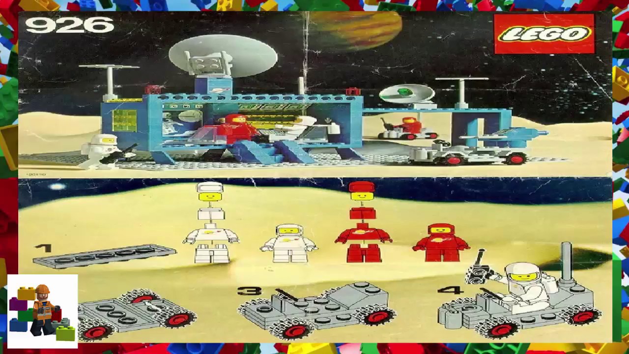 LEGO instructions Space Classic 926 Command Centre YouTube
