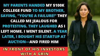 My Parents Gave My College Fund to My Brother’s For His Startup—Until I...