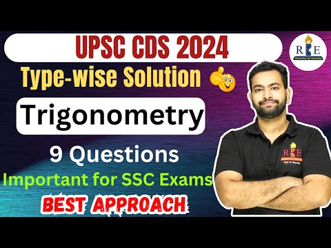 UPSC CDS 2024 Trigonometry all questions  Practice| Easy Solution| SSC aspirants must try