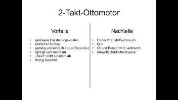 Welche Nachteile hat ein 2 Takt Motor?