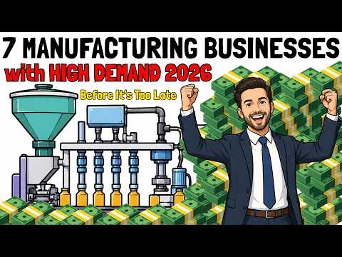 7 MANUFACTURING BUSINESSES That Will Make You Rich (Before It’s too Late)