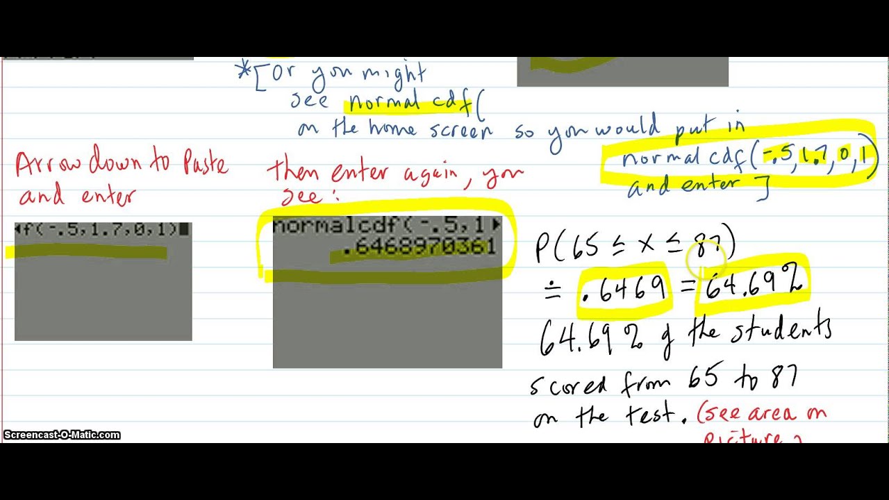 Calculating Normal distribution probabilities - YouTube