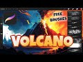 Volcanic Brushes for Procreate on iPad (FREE)