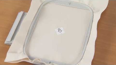 [BrotherSupportSewing] Aligning the embroidering position using the embroidery positioning sticker