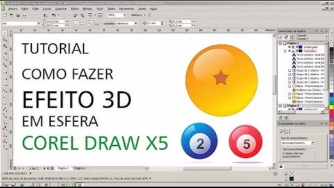 Tutorial Corel Draw x5   Efeito 3D em esfera