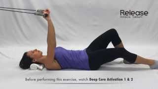 Core Heel Slides (theraband) Exercise for Low Back & Core