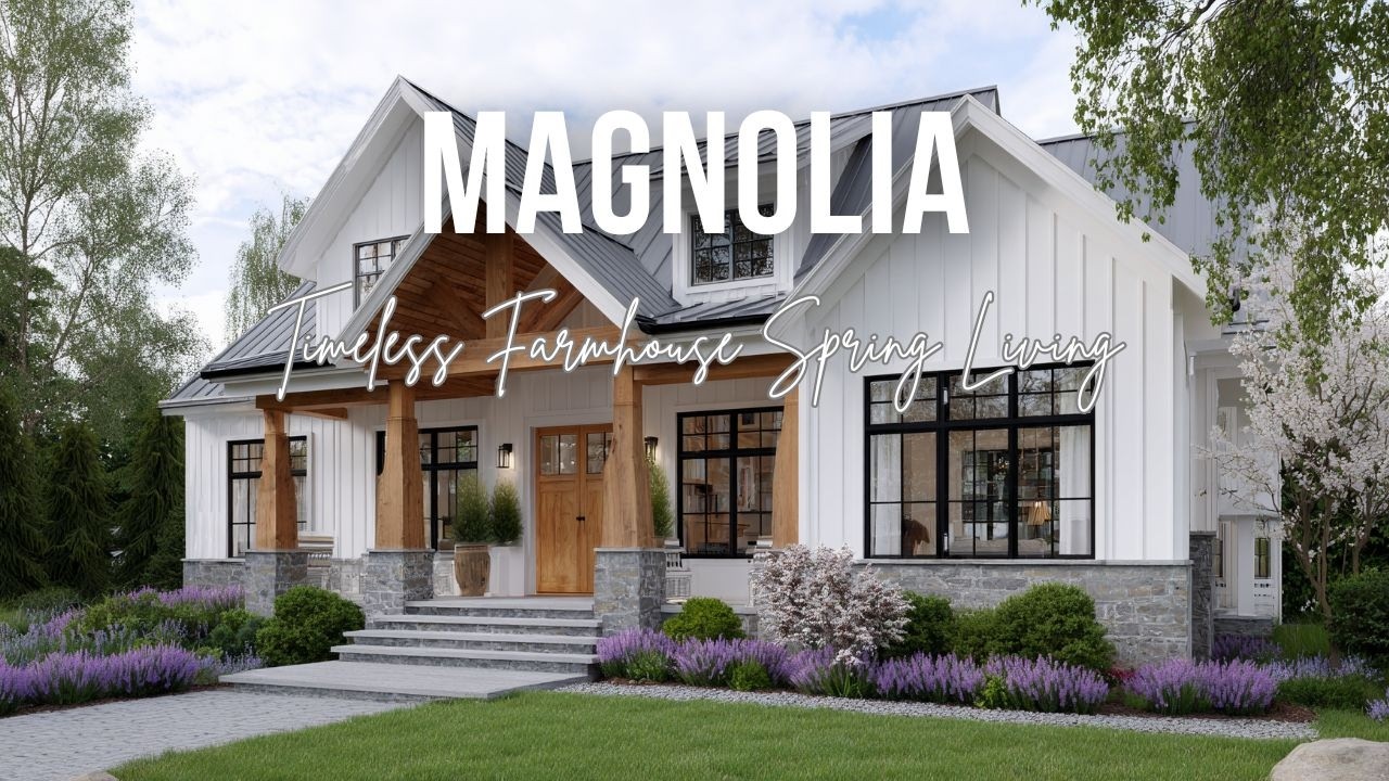 Timeless Farmhouse Spring Living inspired by Magnolia bright rustic elegance