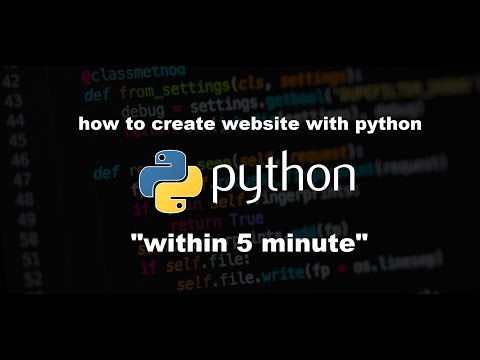 Create website with Python within 5 minute