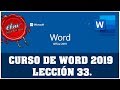 CURSO DE WORD 2019 DESDE CERO - 33 WORD 2019 ONLINE