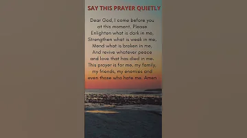 Say This Prayer Quietly - Daily Quiet Time #silentprayer #godisgood #praytime