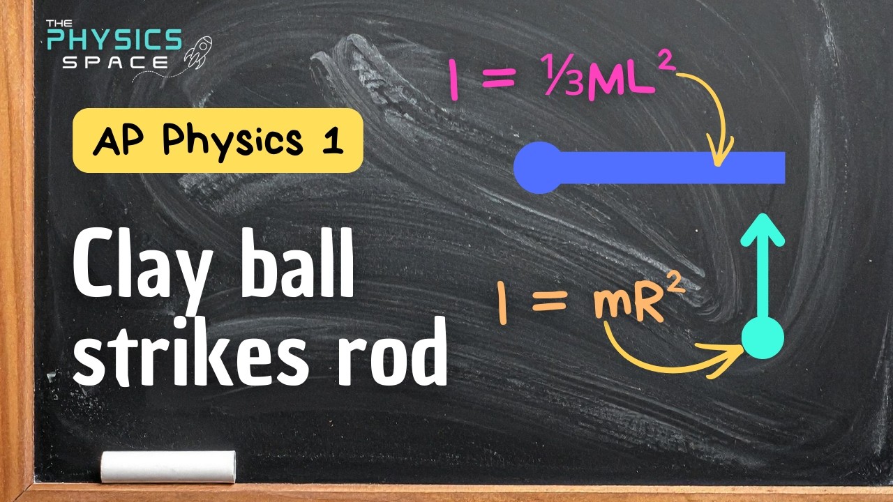 The Clay Ball + Rod Collision Problem: Don't Forget About Inelastic Collisions #apphysics1