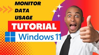 how to monitor data usage in windows 11/10?