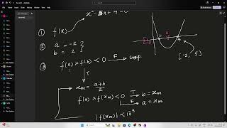 Root Finding (Bisection method)-C++ program
