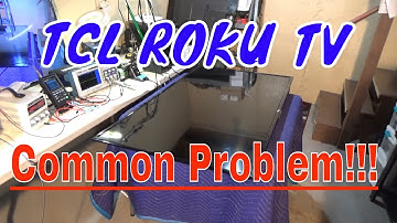 TCL 55" Roku TV, light on bottom flashes but no picture. Model 55S401 tv repair.