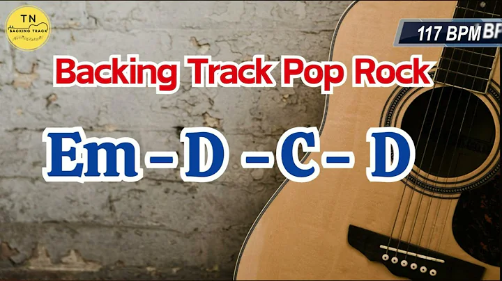 Rock Pop Backing Track In E Minor | Em D C D | TN Guitar Backing Track